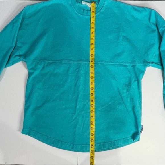 Vero Beach Sweatshirt Size Small Turquoise Vero Beach Printed in White on Back - Picture 3 of 7
